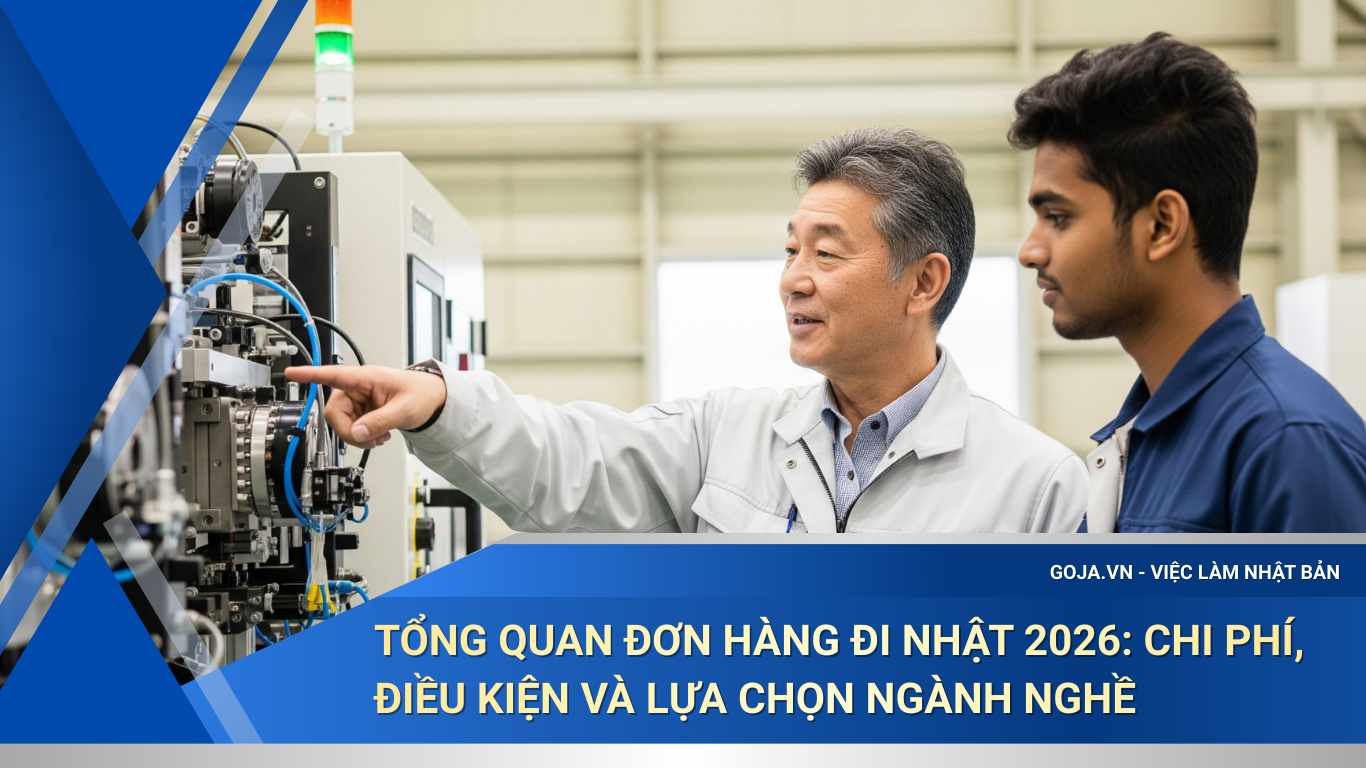 Tổng quan đơn hàng đi nhật 2026: Chi phí, điều kiện và lựa chọn ngành nghề